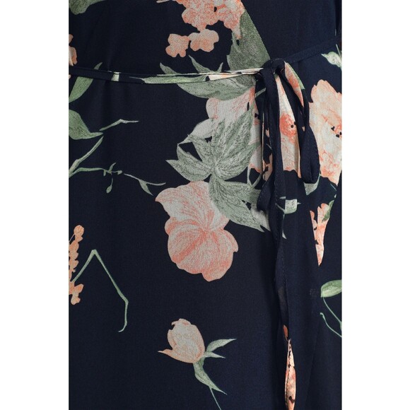 NWT Lulus Feeling Freesia Navy Blue Floral Print Strappy V-Neck Maxi Dress S - Picture 6 of 16